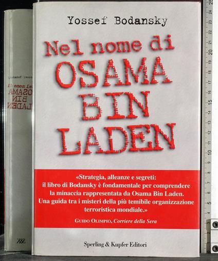 Nel nome di Osama Bin Laden - Yossef Bodansky - copertina