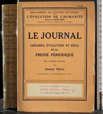 Le journal - Georges Weill - copertina