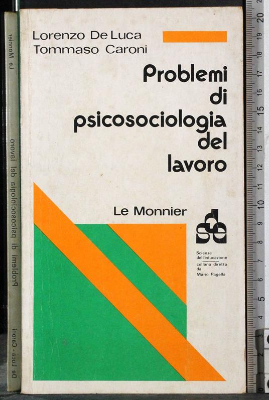 Problemi di psicologia del lavoro - Luca De Caroli - copertina