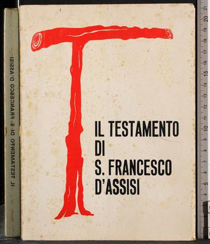 Il Testamento di S Francesco d'Assisi - Tesser - copertina