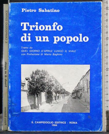 Trionfo di un popolo - copertina