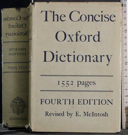 The concise Oxford Dictionary - copertina