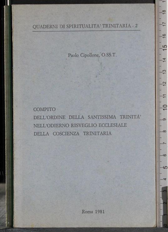 Compito santissima trinità risveglio ecclesiale - copertina