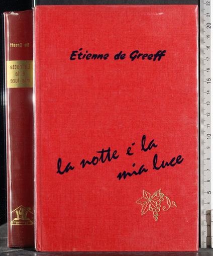 notte è la mia luce - copertina