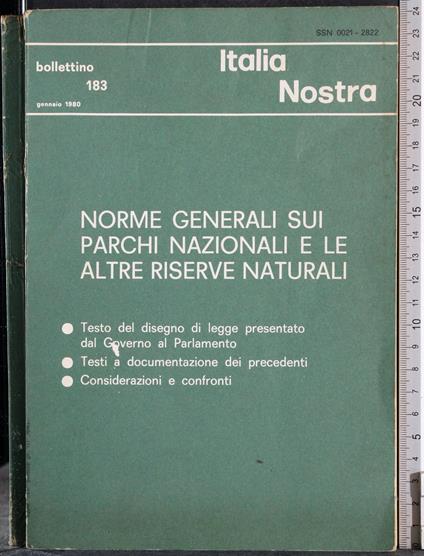 Norme sui parchi nazionali e le riserve naturali - G. Valerio Catullo - copertina
