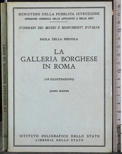 galleria Borghese in Roma - Paola Della Pergola - copertina