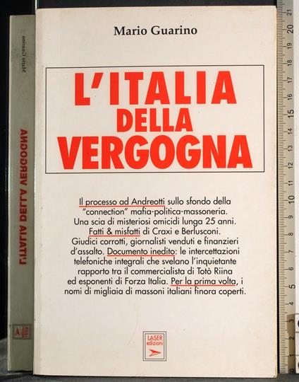 L' Italia della vergogna - Mario Guarino - copertina