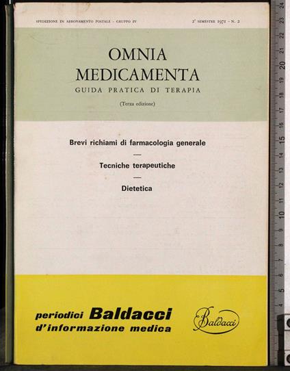 Omnia Medicamenta. Guida pratica di terapia - Lattanzi - copertina