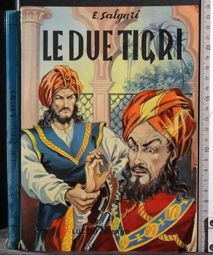 Le due tigri - Emilio Salgari - copertina