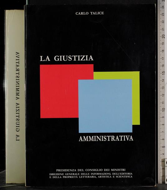 giustizia amministrativa - Carlo Talice - copertina