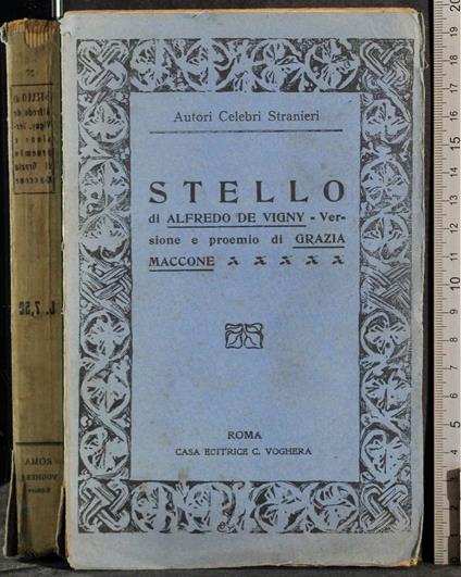Stello - Alfred de Vigny - copertina