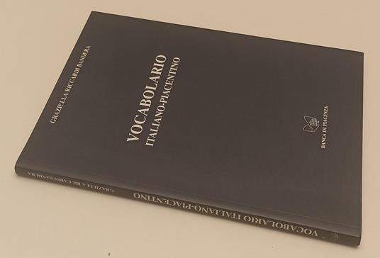 Vocabolario Italiano-Piacentino- Riccardi Bandera- Banca - copertina
