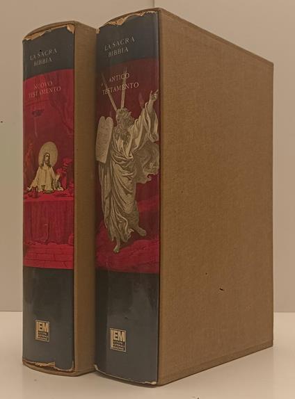 La Sacra Bibbia 2 Volumi Antico E Nuovo Testamento - copertina