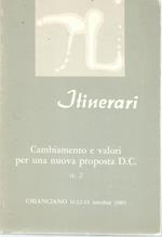 Itinerari Cambiamento e Valori Per Una Nuova Proposta D.C. N. 2