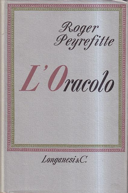 L' Oracolo - Roger Peyrefitte - copertina