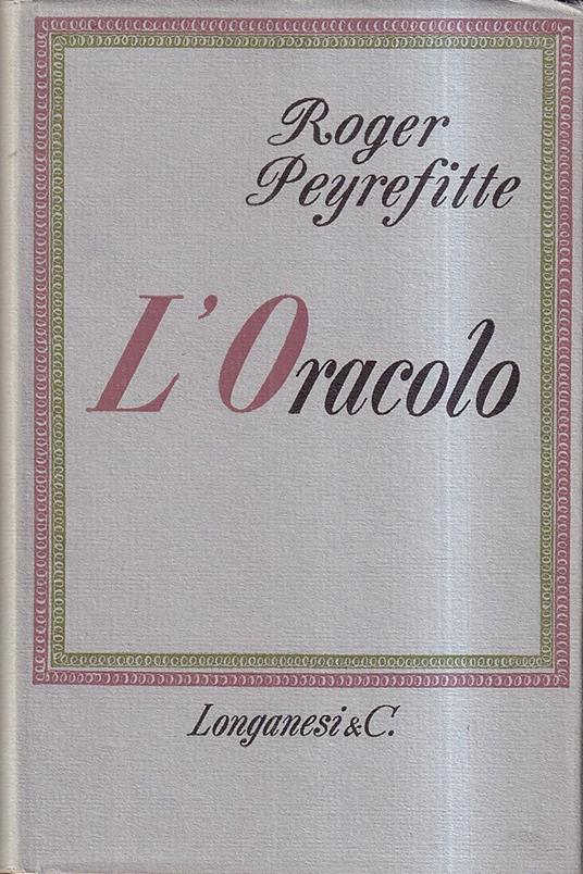L' Oracolo - Roger Peyrefitte - copertina
