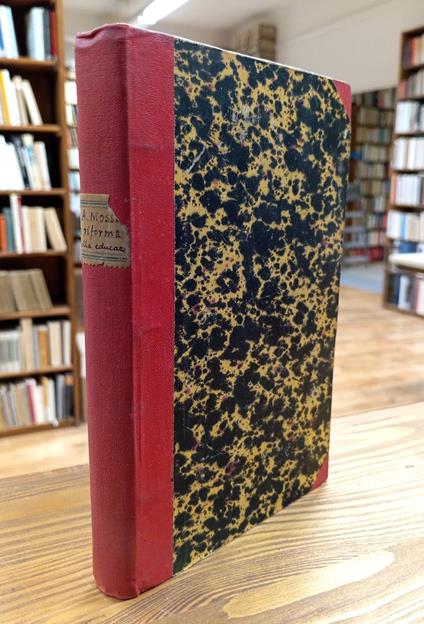 riforma dell'educazione. Pensieri ed appunti - Angelo Mosso - copertina