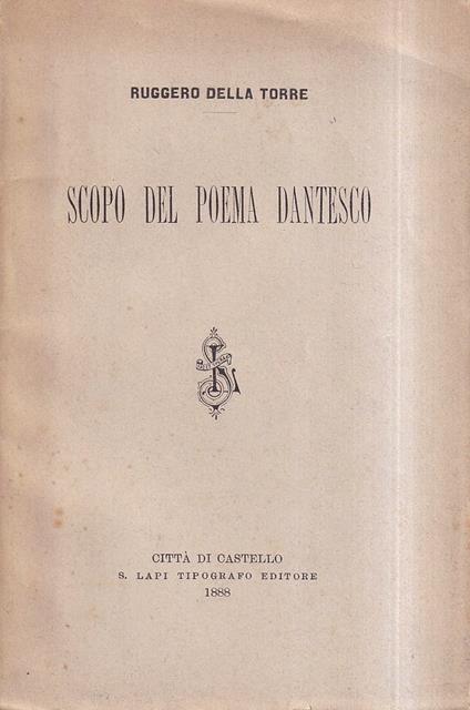 Scopo del poema dantesco - copertina