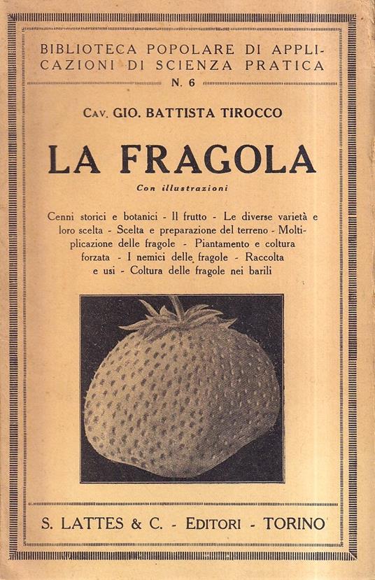 fragola (Fragaria Vesca Linneo) - copertina