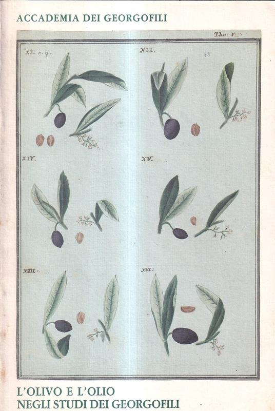 L' olivo e l'olio negli studi dei Georgofili. Mostra bibliografica e documentaria - copertina