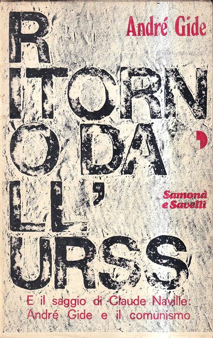 Ritorno dall'Urss - André Gide - copertina