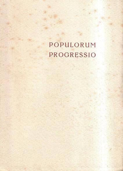 Populorum Progressio - Paolo VI - copertina
