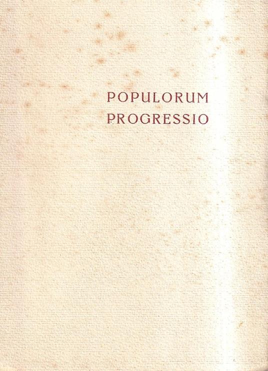 Populorum Progressio - Paolo VI - copertina