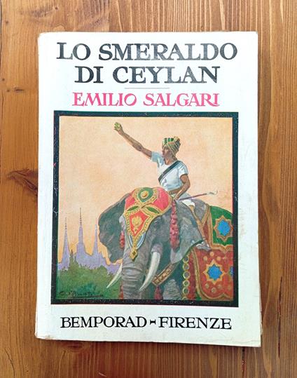 Lo smeraldo di Ceylan - Emilio Salgari - copertina
