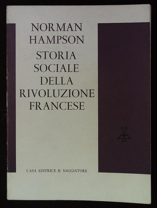Storia sociale della rivoluzione francese - Norman Hampson - copertina