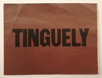 Tinguely, Jean -Sandberg, Willem. Radio Sculptures - copertina