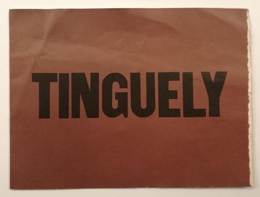 Tinguely, Jean -Sandberg, Willem. Radio Sculptures - copertina