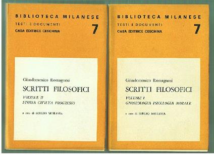Scritti filosofici - copertina