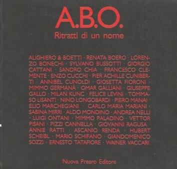 .B.O. Ritratti di un nome - Achille Bonito Oliva - copertina