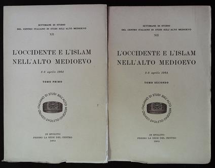 L' Occidente e l'Islam nell'Alto Medioevo. 2-8 aprile 1964. Due volumi - copertina
