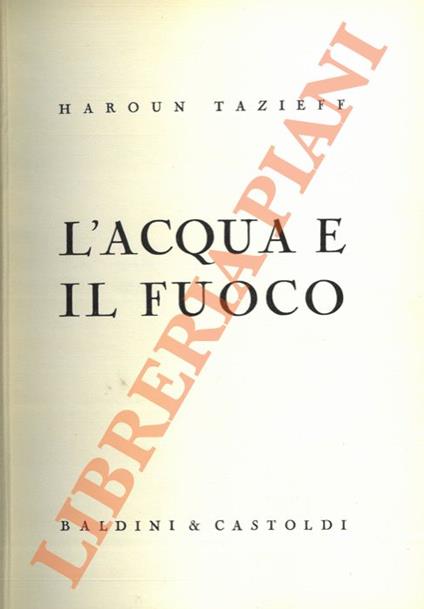 L' acqua e il fuoco - copertina