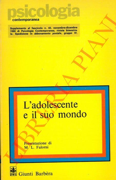 L' adolescente e il suo mondo - Irene M. Josselyn - copertina
