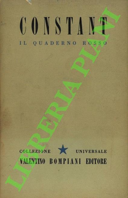 Il quaderno rosso - Benjamin Constant - copertina