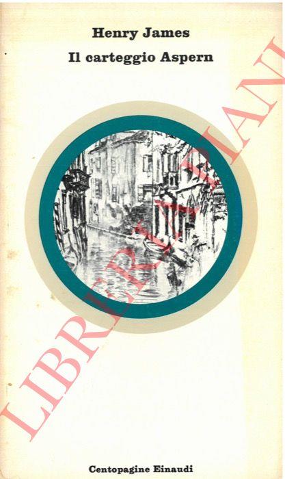 Il carteggio Aspern - Henry James - copertina
