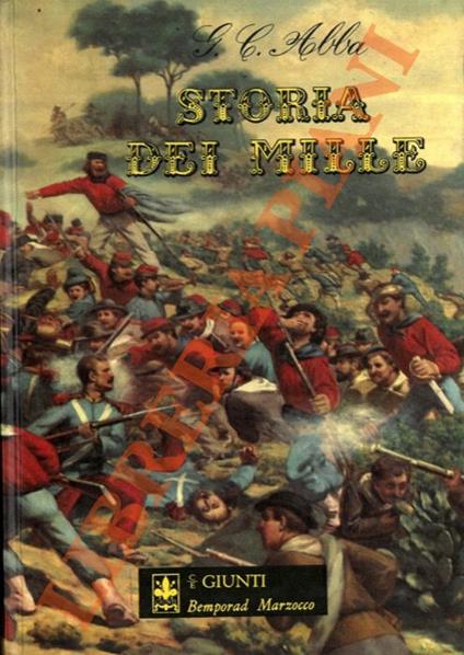 Storia dei Mille - Giuseppe Cesare Abba - copertina
