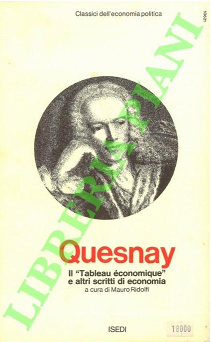 “Tableau économique” e altri scritti di economia - François Quesnay - copertina
