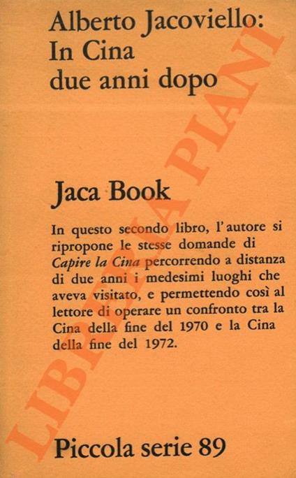 In Cina due anni dopo - Alberto Jacoviello - copertina