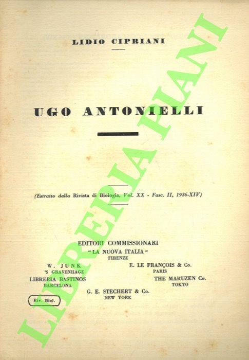 Ugo Antonielli. - Lidio Cipriani - copertina