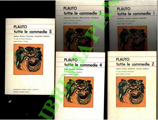 Tutte le commedie - T. Maccio Plauto - copertina