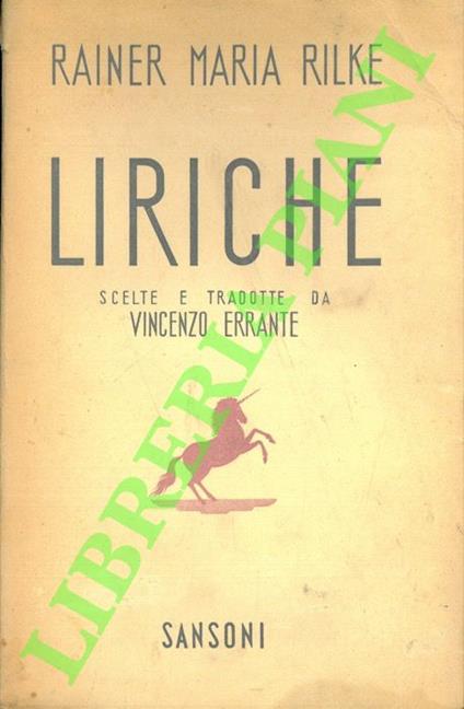 Liriche - Rainer Maria Rilke - copertina
