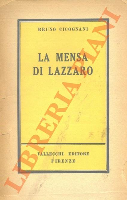 mensa di Lazzaro - Bruno Cicognani - copertina