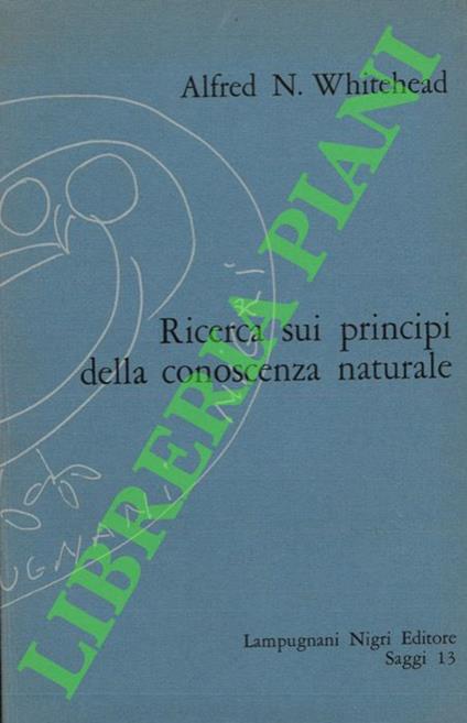 Ricerche sui principi della conoscenza naturale - Alfred North Whitehead - copertina