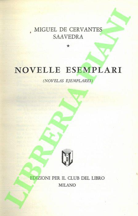 Novelle esemplari (Novelas ejemplares). - copertina