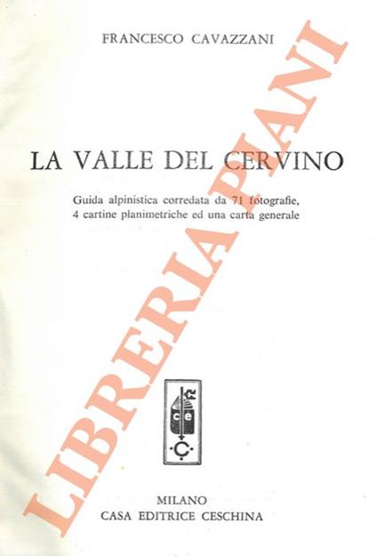 Valle del Cervino. - copertina