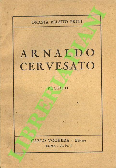 Arnaldo Cervesato. Profilo. - copertina