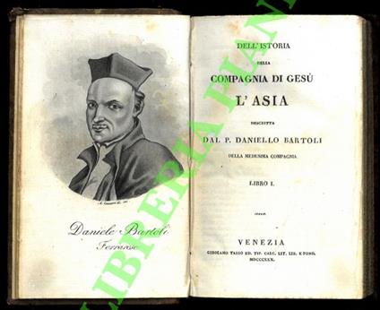 Dell'istoria della Compagnia di Gesù. L'Asia - Missione al Gran Mogor del P. Ridolfo Aquaviva - Daniello Bartoli - copertina